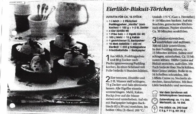 Eierlikör-Biskuit-Törtchen &ndash; Rezept des Monats März 2023
