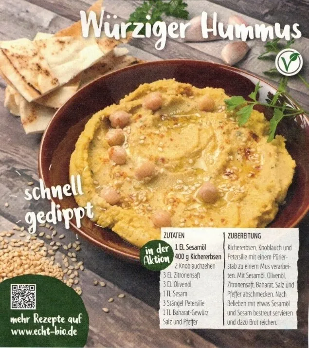 Würziger Hummus &ndash; Rezept des Monats März 2025