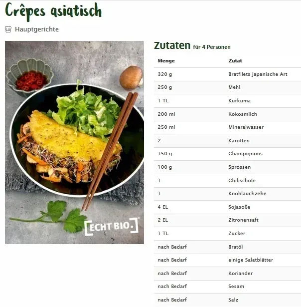 Crêpes asiatisch &ndash; Rezept des Monats März 2026